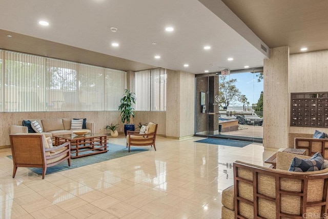 230 W Laurel St Unit 506, San Diego, CA 92101 - lobby featuring recessed lighting and expansive windows