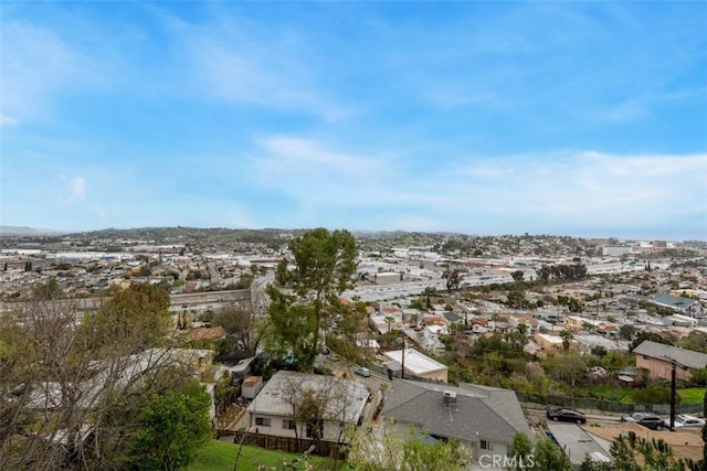 drone / aerial view with a residential view