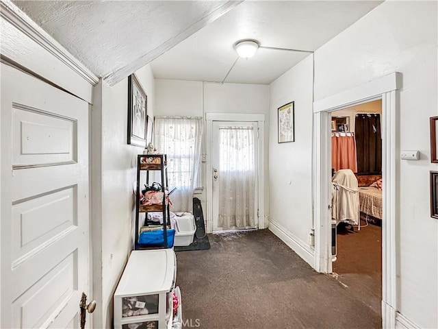 entryway with baseboards