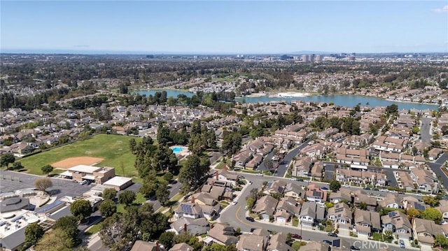 581 Springbrook N, Irvine, CA 92614 - aerial view with a water view and a residential view