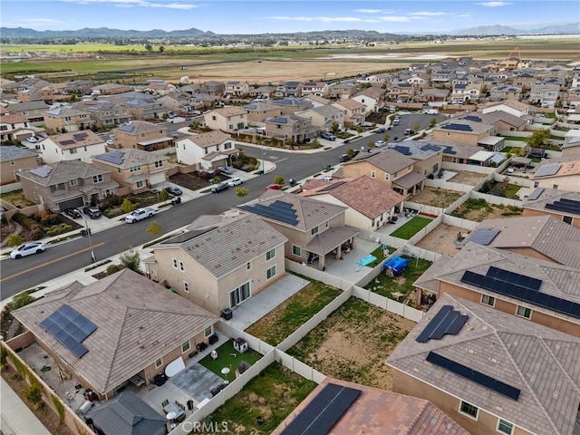 bird's eye view with a residential view