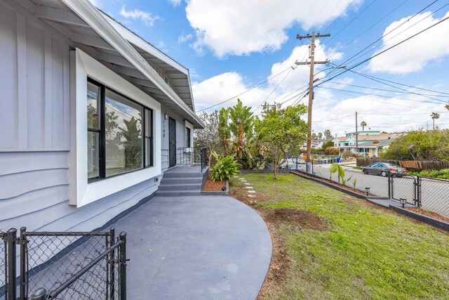 3168 Florine Dr, Lemon Grove, CA 91945 - view of yard featuring a gate and a patio area