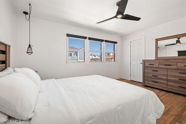 210 39th St, Newport Beach, CA 92663 - bedroom featuring wood finished floors and ceiling fan