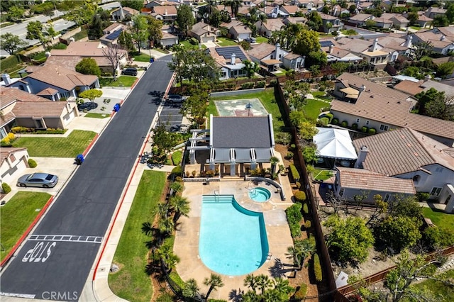 2003 Springcreek Cir, Upland, CA 91784 - aerial view of residential area featuring a pool area
