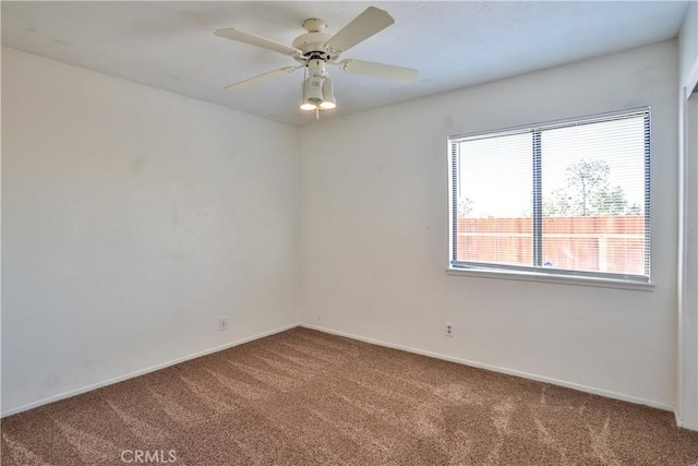 2003 Springcreek Cir, Upland, CA 91784 - spare room featuring carpet flooring, baseboards, and a ceiling fan