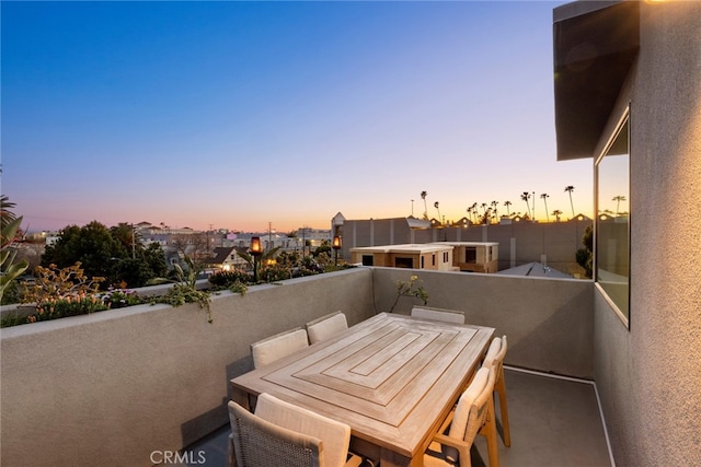 view of patio / terrace featuring a balcony