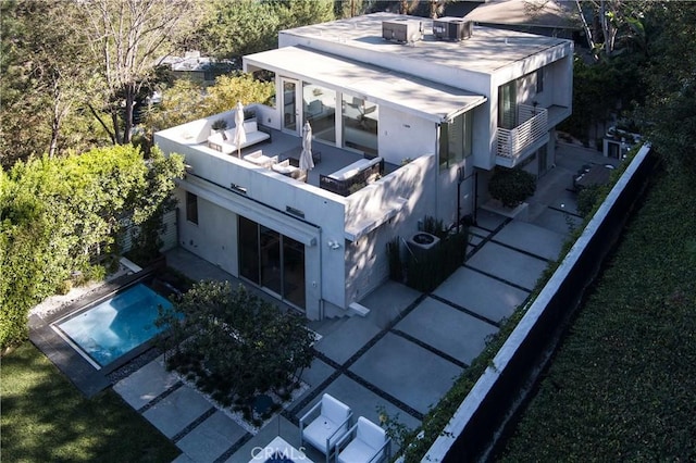 birds eye view of property