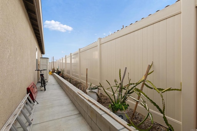 view of home's exterior featuring a fenced backyard and stucco siding