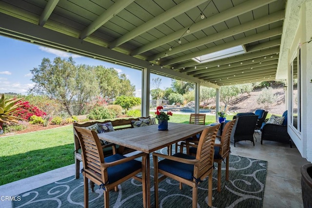 view of patio / terrace with outdoor dining area