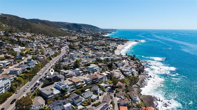 2604 Victoria Dr, Laguna Beach, CA 92651 - aerial overview of property's location featuring a water and mountain view and nearby suburban area
