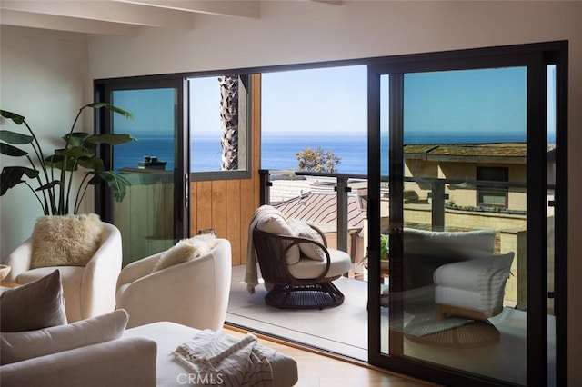 2604 Victoria Dr, Laguna Beach, CA 92651 - sunroom featuring a water view