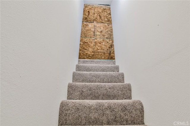 view of stairway