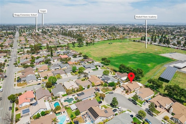 20140 Bouma Ct, Cerritos, CA 90703 - aerial overview of property's location with nearby suburban area
