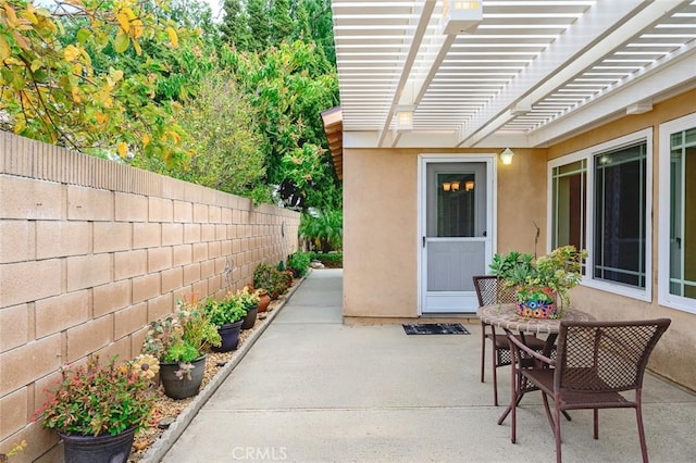 20140 Bouma Ct, Cerritos, CA 90703 - fenced backyard featuring a patio area and a pergola