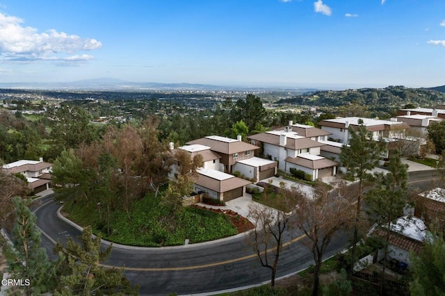 drone / aerial view featuring a residential view