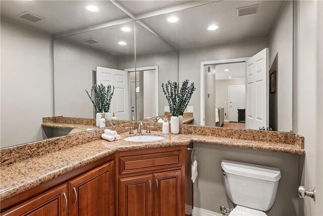 24118 Saint Moritz Dr, Valencia, CA 91355 - bathroom with recessed lighting and vanity