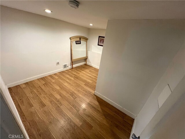 1708 E 3rd St, Los Angeles, CA 90033 - interior space featuring recessed lighting, light wood-style flooring, baseboards, and visible vents