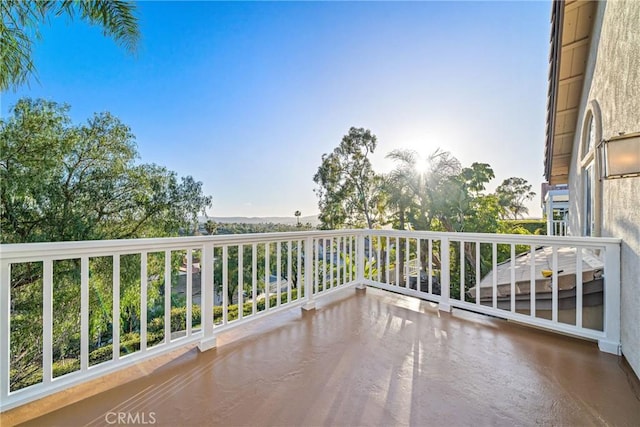 view of balcony