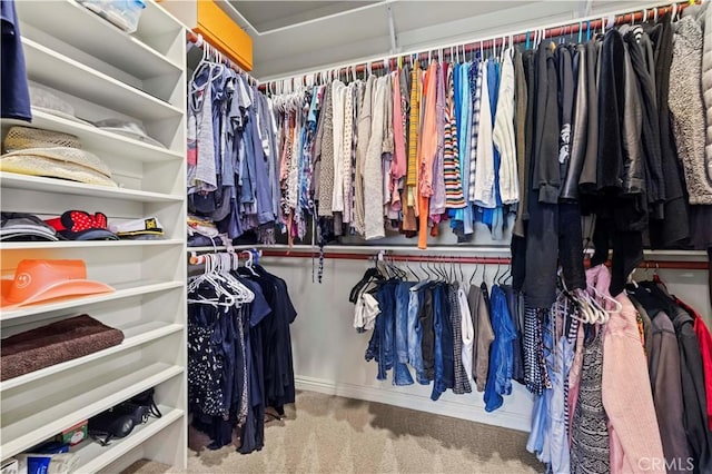 18181 Lost Creek Rd, Saugus, CA 91390 - walk in closet featuring carpet