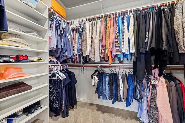 18181 Lost Creek Rd, Saugus, CA 91390 - walk in closet featuring carpet