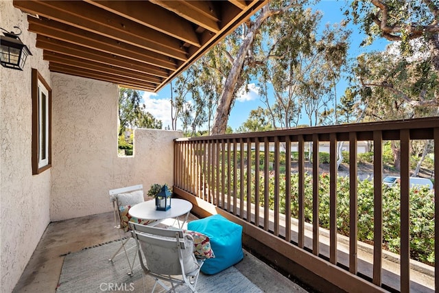 view of balcony