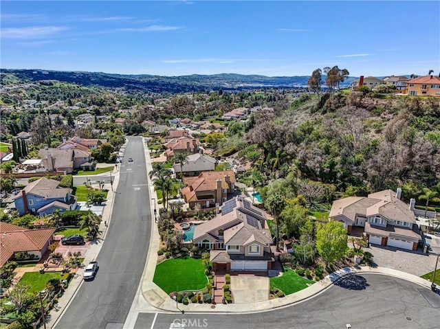 bird's eye view featuring a residential view