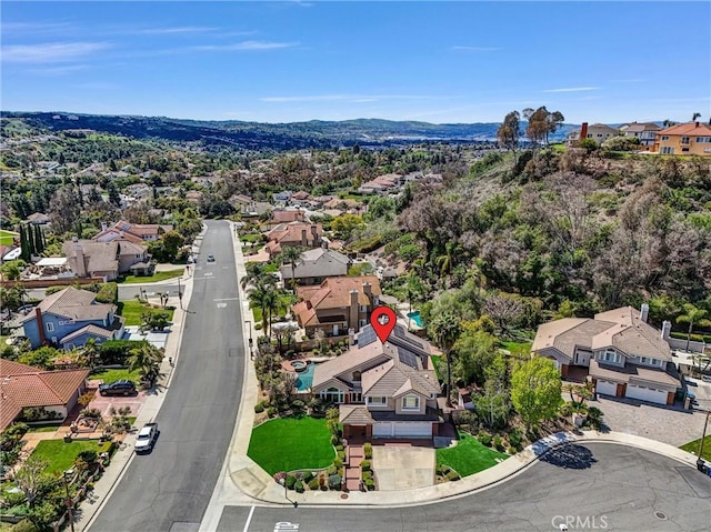 bird's eye view featuring a residential view