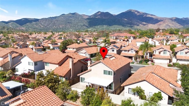 9 Las Piedras, Rancho Santa Margarita, CA 92688 - birds eye view of property featuring a residential view and a mountain view