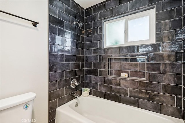 16621 Verano St, Hesperia, CA 92345 - bathroom featuring toilet and shower / bathtub combination