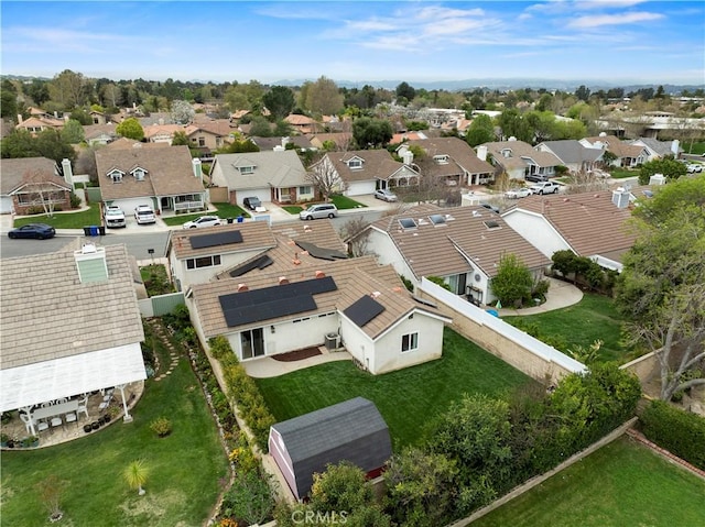 drone / aerial view featuring a residential view