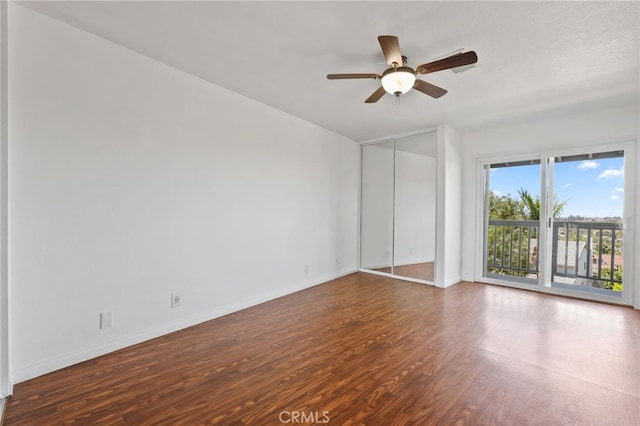 27955 Gallina, Mission Viejo, CA 92692 - unfurnished room with wood finished floors and a ceiling fan