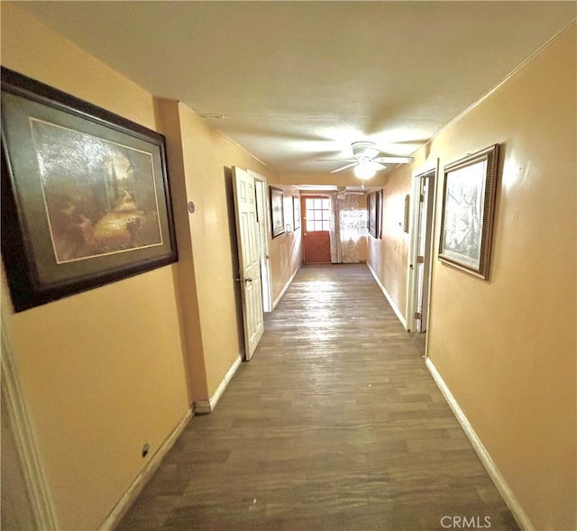 238 Kellog Ave, Fullerton, CA 92833 - hallway featuring wood finished floors and baseboards