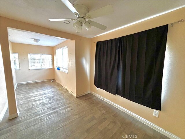 238 Kellog Ave, Fullerton, CA 92833 - spare room featuring ceiling fan and wood finished floors