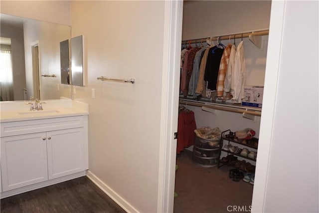 34539 Velvetleaf St, Winchester, CA 92596 - bathroom with vanity and baseboards