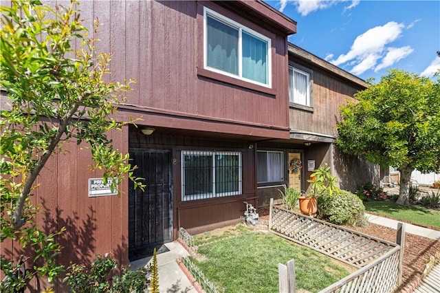 multi unit property with a front yard