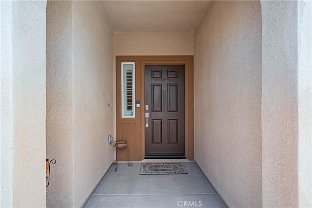 28340 Memory Ln, Winchester, CA 92596 - property entrance featuring stucco siding