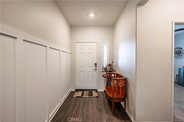 28340 Memory Ln, Winchester, CA 92596 - entryway with dark wood-style floors