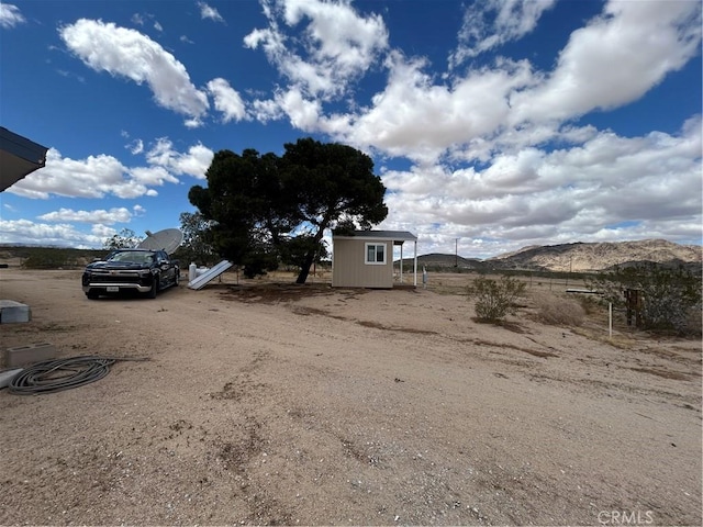 view of street featuring a mountain view