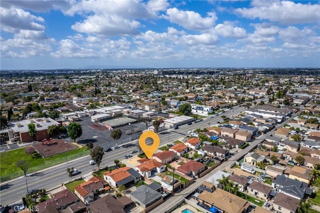 birds eye view of property featuring a residential view