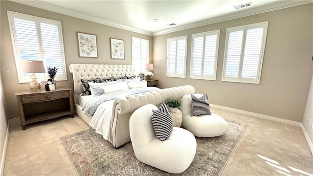 105 Tinker, Irvine, CA 92618 - bedroom with light colored carpet, crown molding, and baseboards