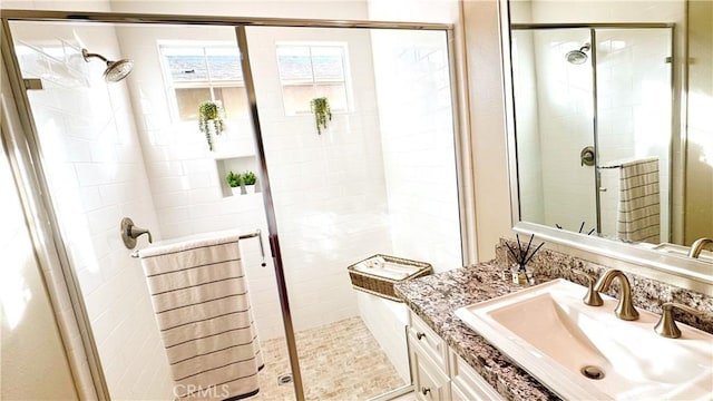 105 Tinker, Irvine, CA 92618 - bathroom featuring vanity and a stall shower