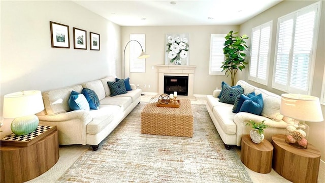 105 Tinker, Irvine, CA 92618 - living area with a glass covered fireplace