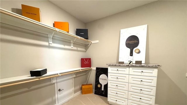 105 Tinker, Irvine, CA 92618 - walk in closet with light colored carpet and lofted ceiling