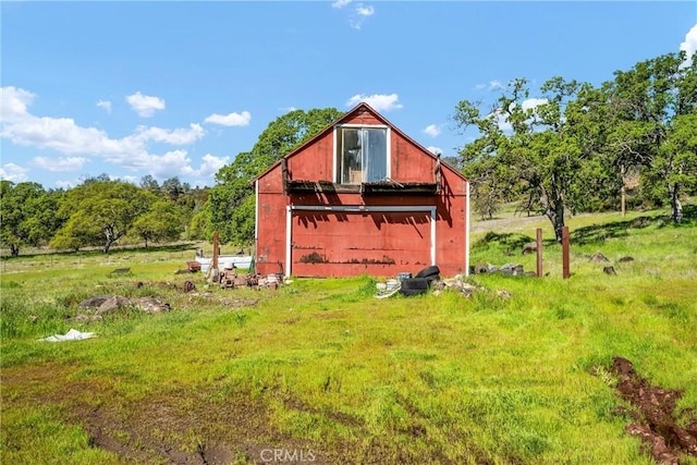 view of barn