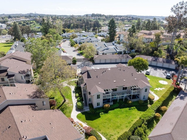 bird's eye view with a residential view