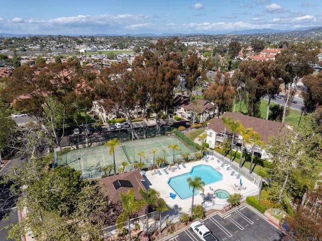 birds eye view of property