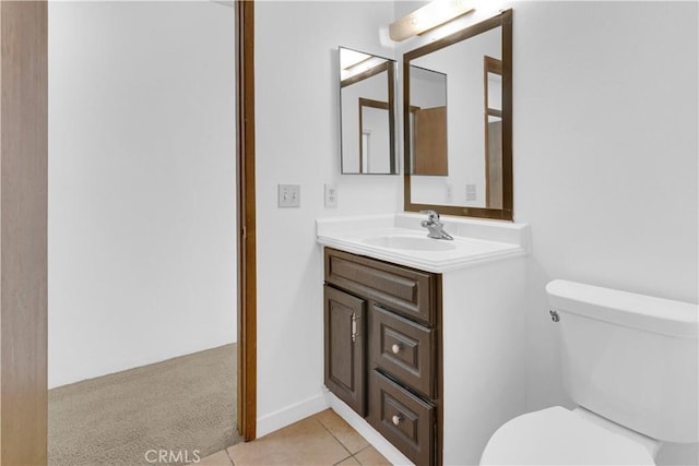 7650 Cristobal Ave, Atascadero, CA 93422 - half bath with vanity and tile patterned floors