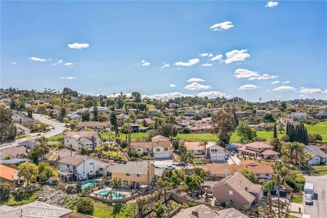 aerial view featuring a residential view