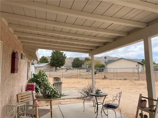 16633 Neenach Rd, Apple Valley, CA 92307 - view of patio / terrace featuring a fenced backyard and grilling area