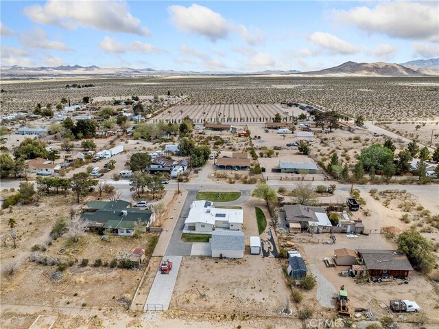 9160 Ox Bow Rd, Lucerne Valley, CA 92356 - bird's eye view featuring a desert view and a mountain view